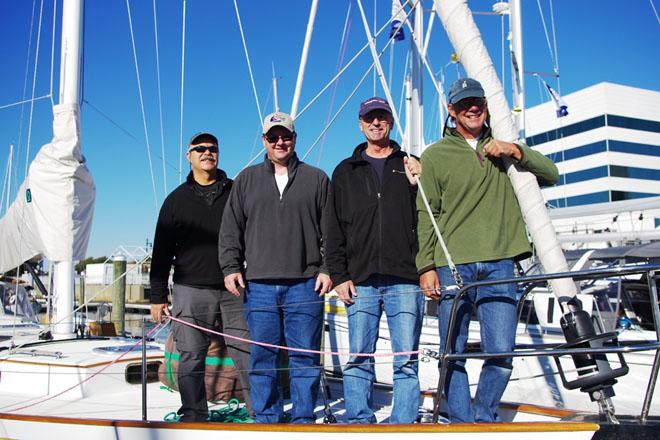 Bob & crew on the yawl Abagail. © World Cruising Club http://www.worldcruising.com